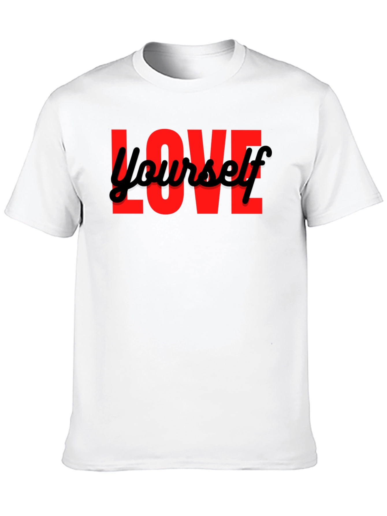 Love Yourself Graphic Black T-Shirt