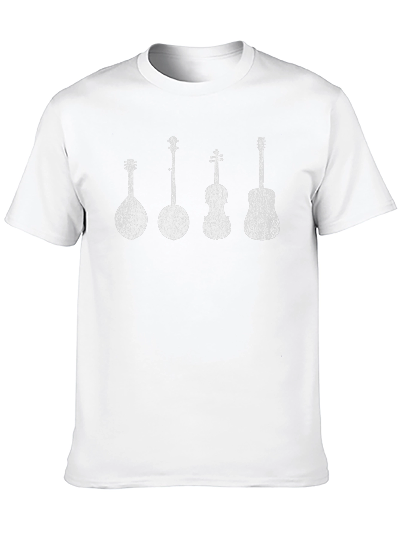 Musicians Instrument Graphic Tee - Black Cotton T-Shirt