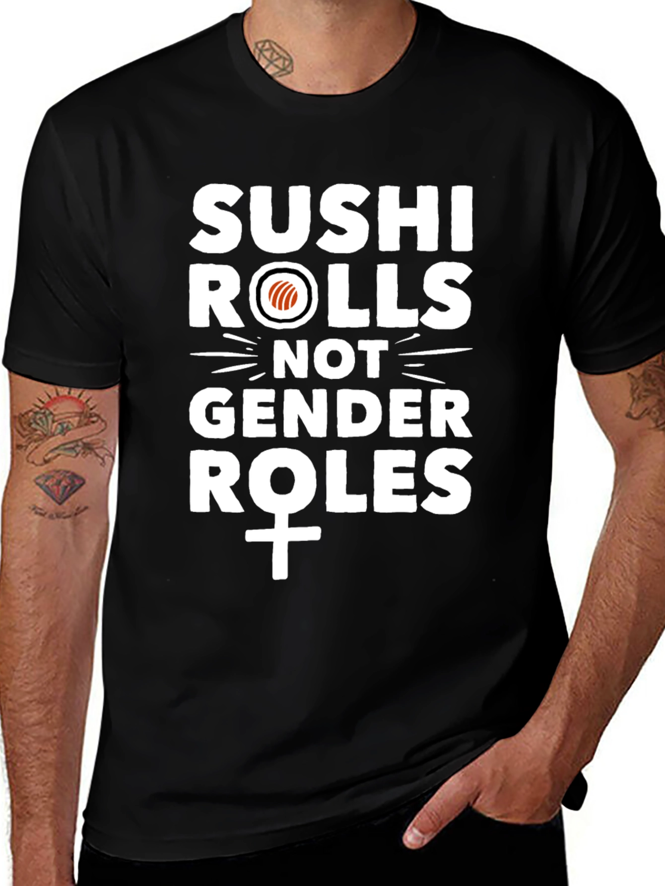 Sushi Rolls Not Gender Roles - Graphic Tee