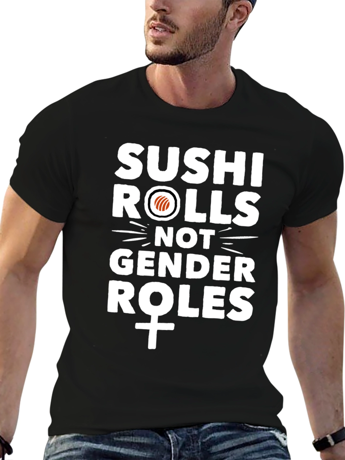 Sushi Rolls Not Gender Roles - Graphic Tee