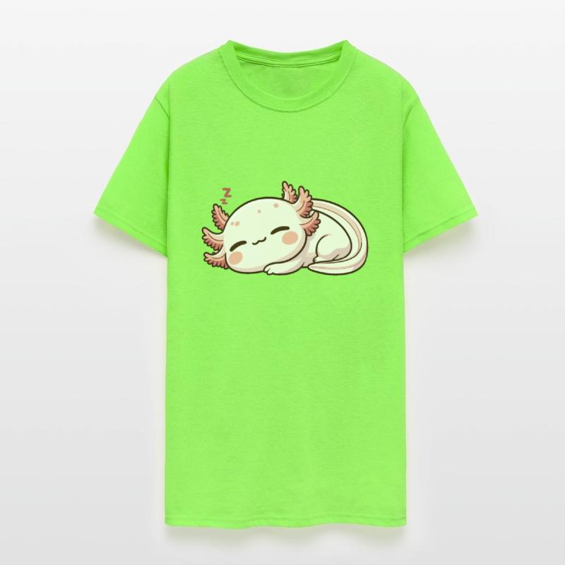 Napping Axolotl Kawaii Relaxing