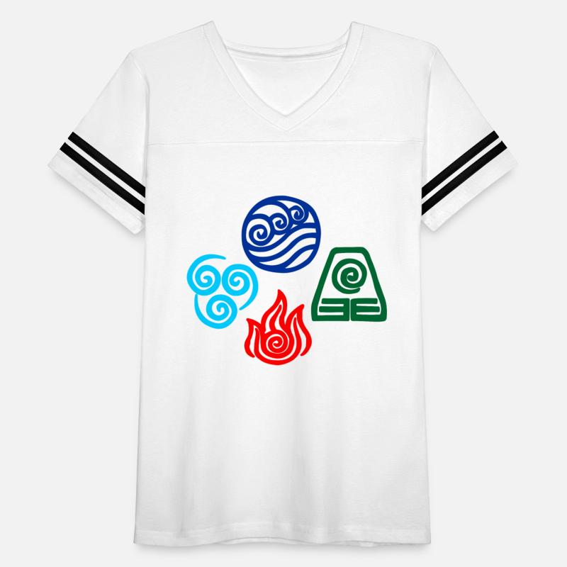 Nation symbols logo fire earth wind water