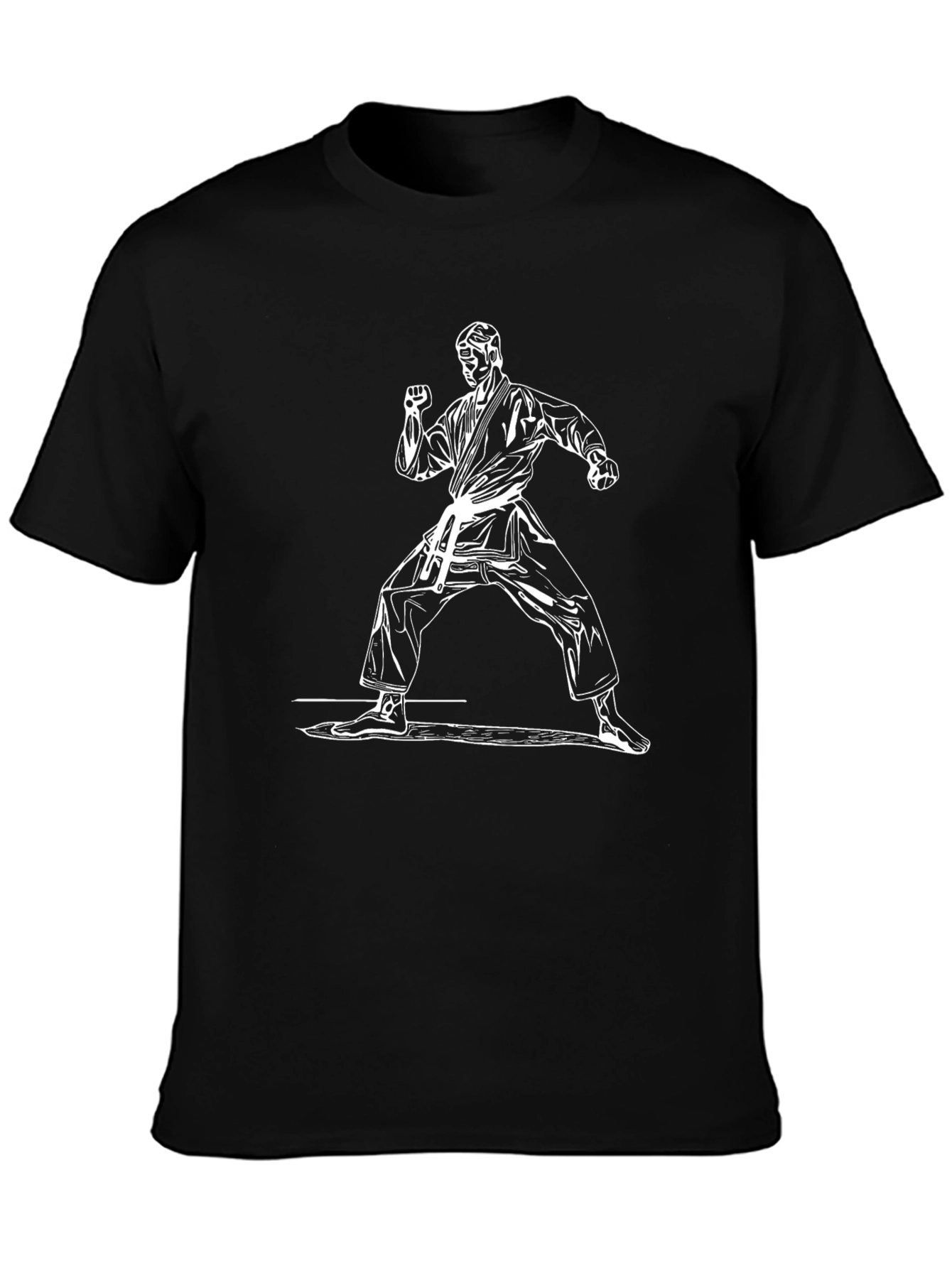 Karate Stance Graphic Tee - Black