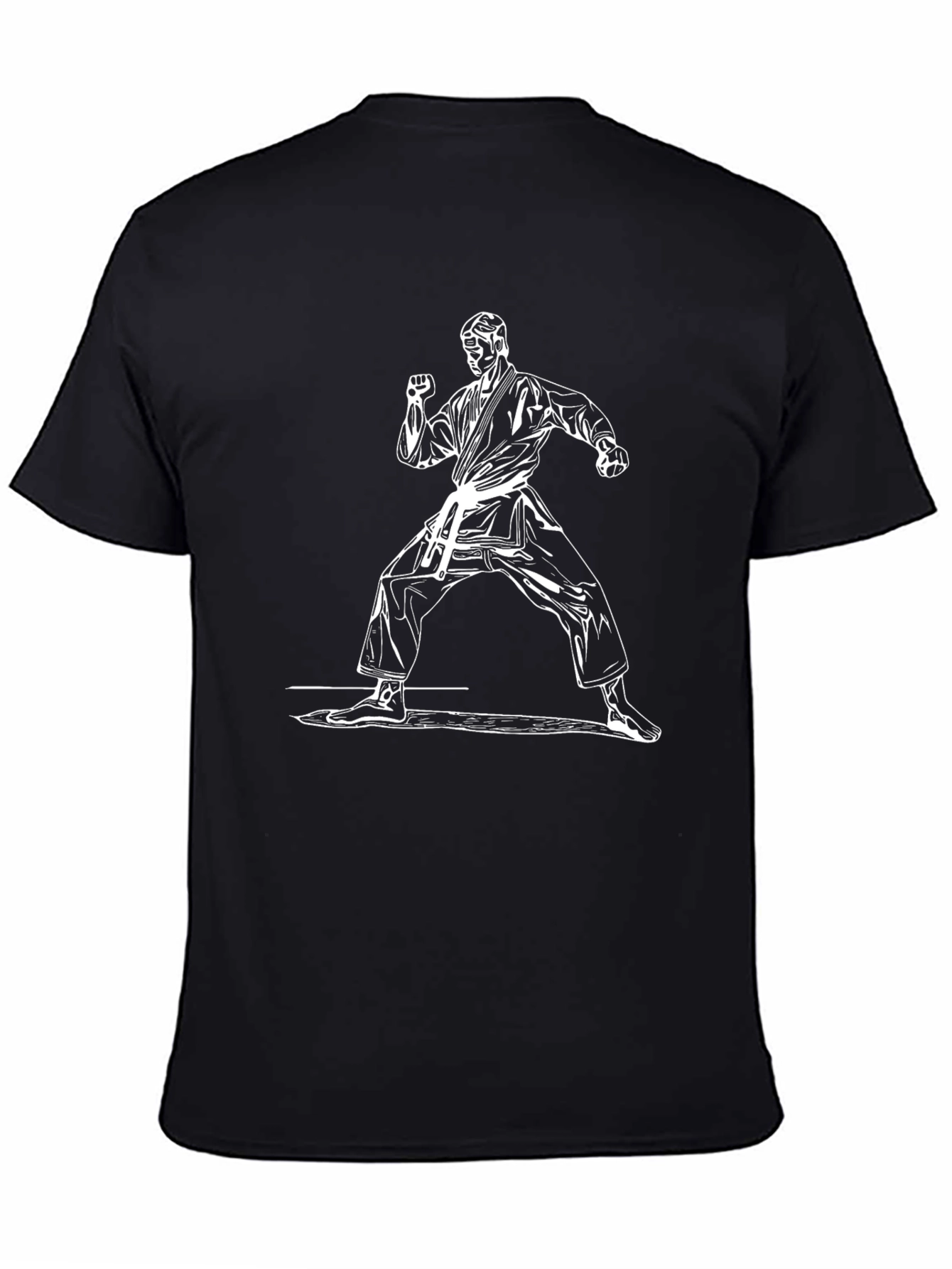 Karate Stance Graphic Tee - Black