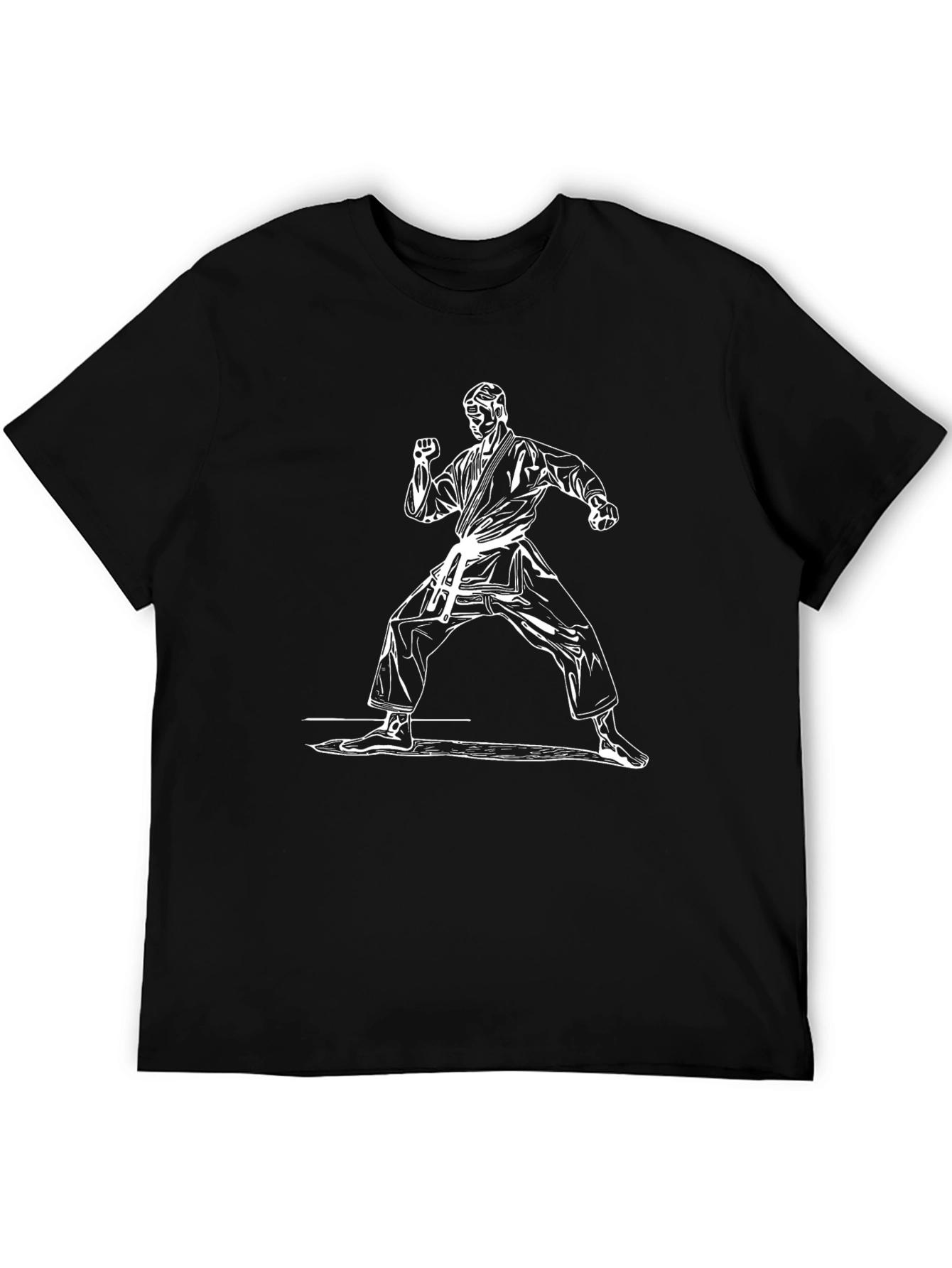 Karate Stance Graphic Tee - Black