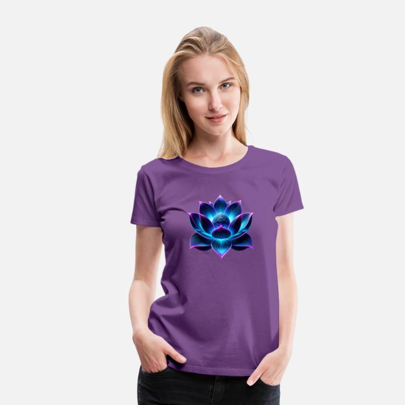 Neon Lotus Flower