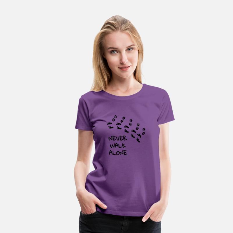 Never walk alone - gift dog footprint