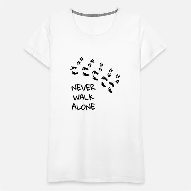 Never walk alone - gift dog footprint