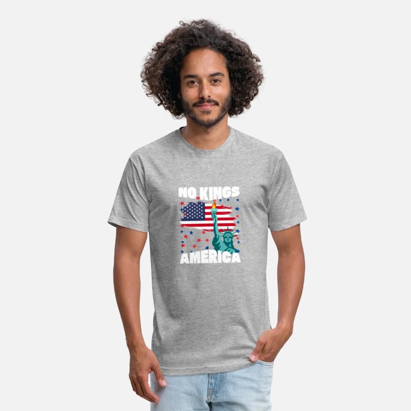 No Kings America protest, Liberty & US Flag Design