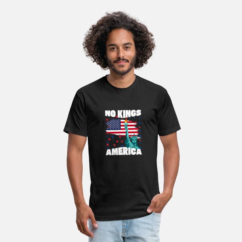No Kings America protest, Liberty & US Flag Design