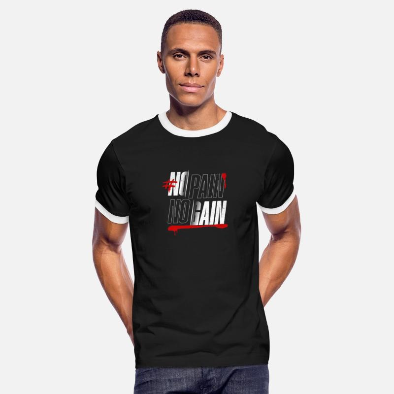 No Pain No Gain – Bold Gym Motivation Design