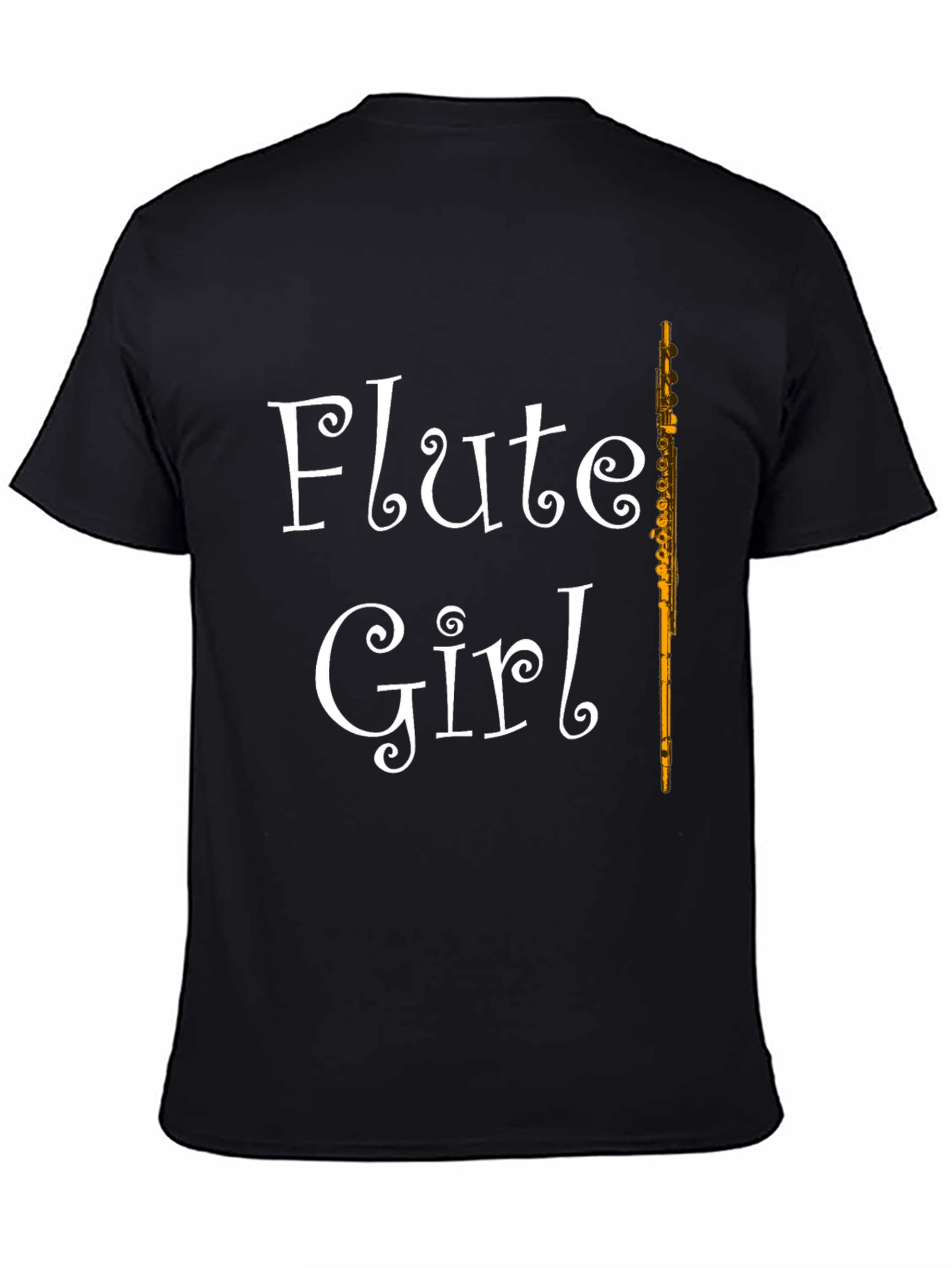 Flute Girl T-Shirt - Music Lovers Tee