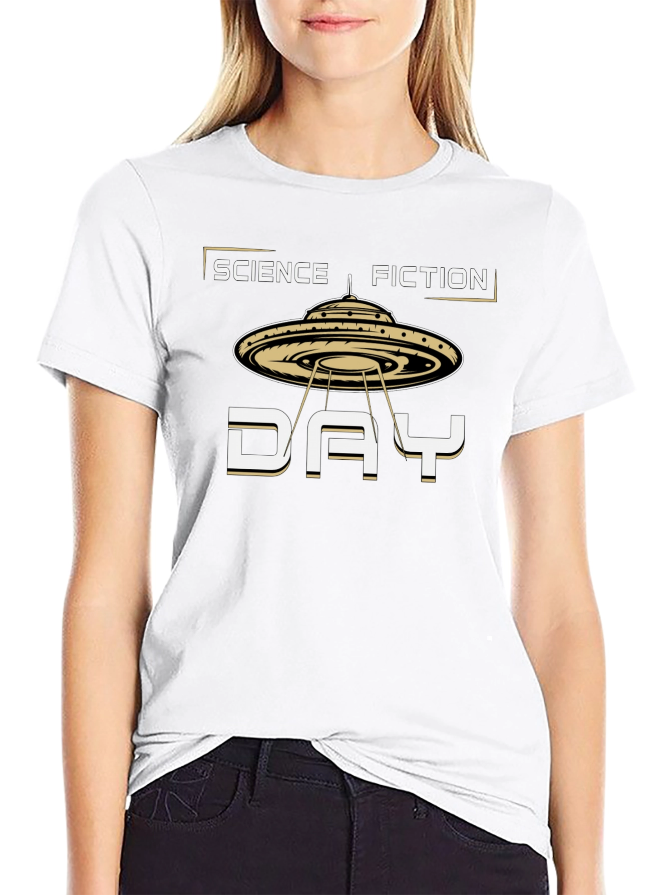 Science Fiction Day UFO Graphic T-Shirt