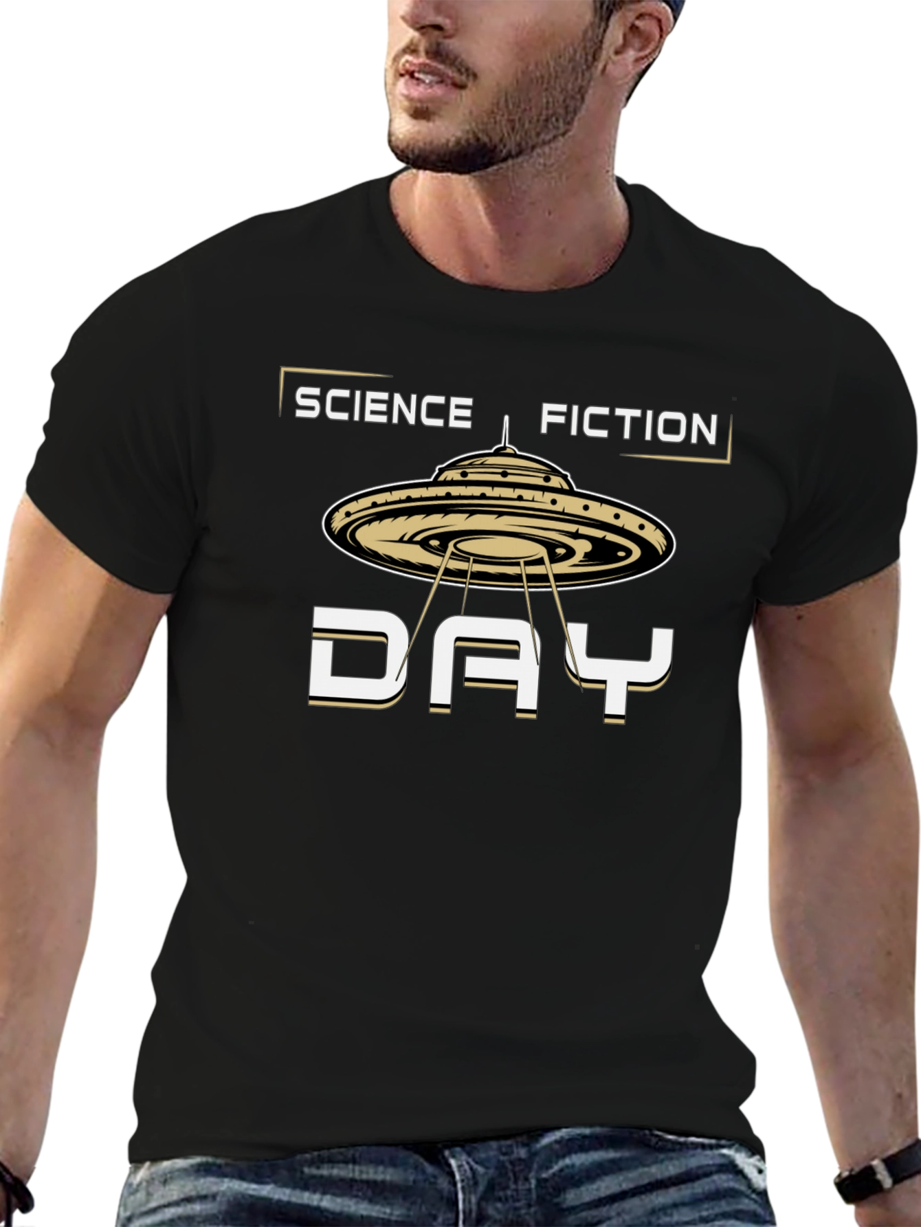 Science Fiction Day UFO Graphic T-Shirt