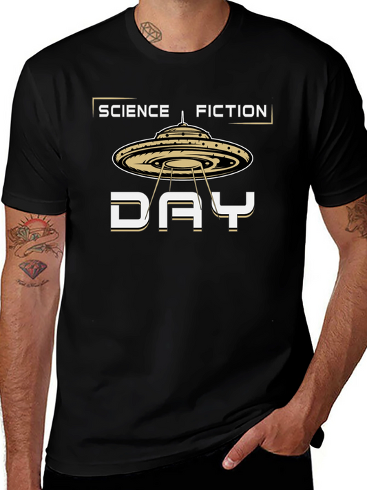 Science Fiction Day UFO Graphic T-Shirt