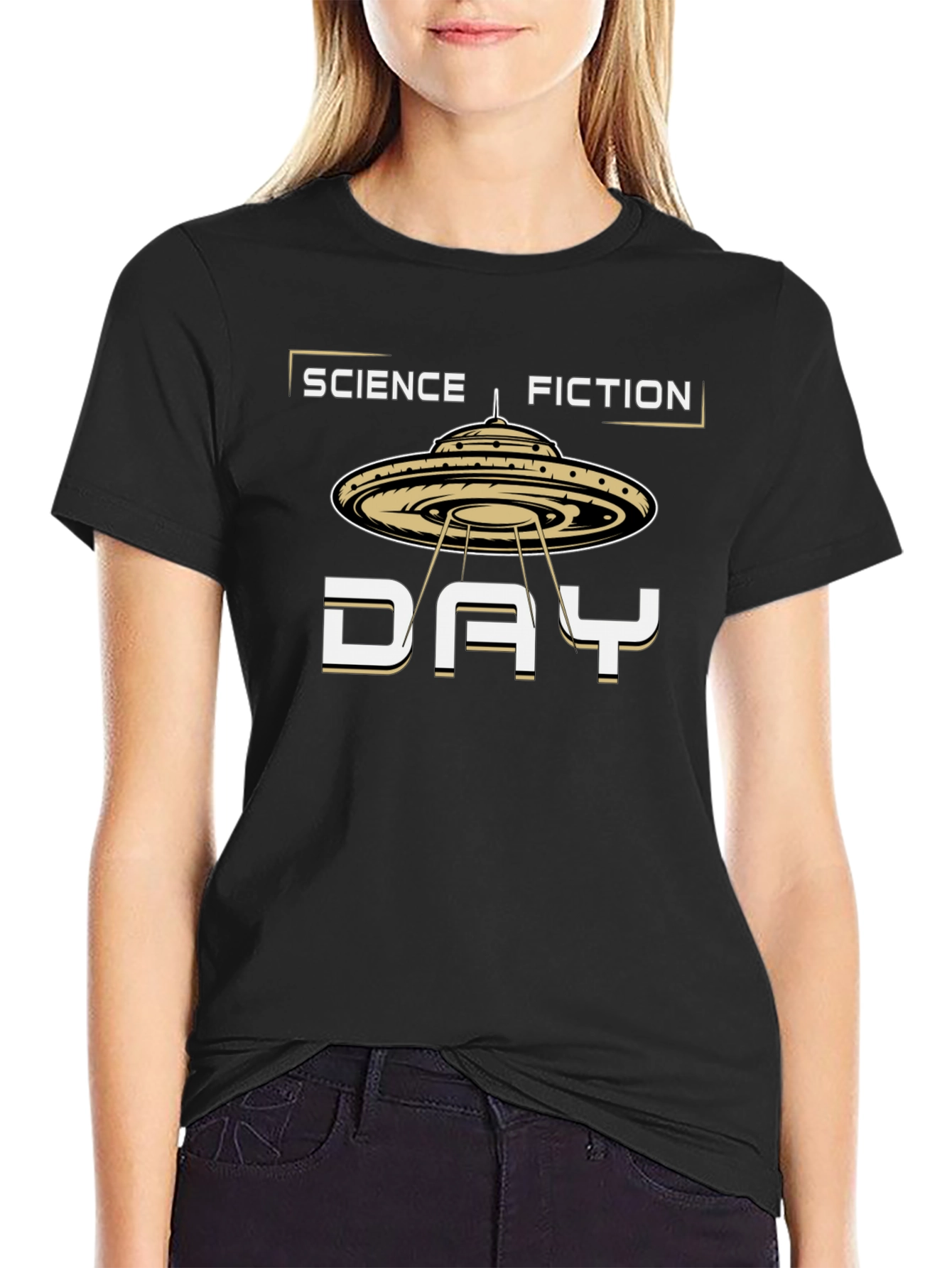 Science Fiction Day UFO Graphic T-Shirt