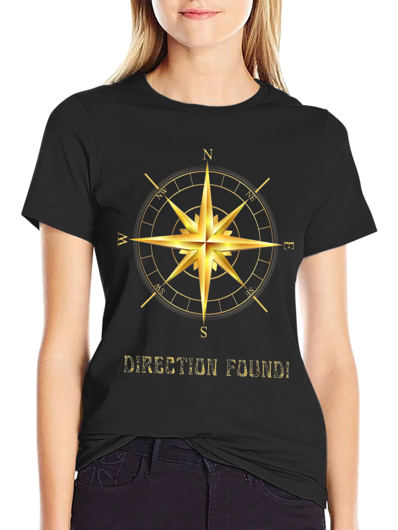 Direction Found Compass Graphic Tee