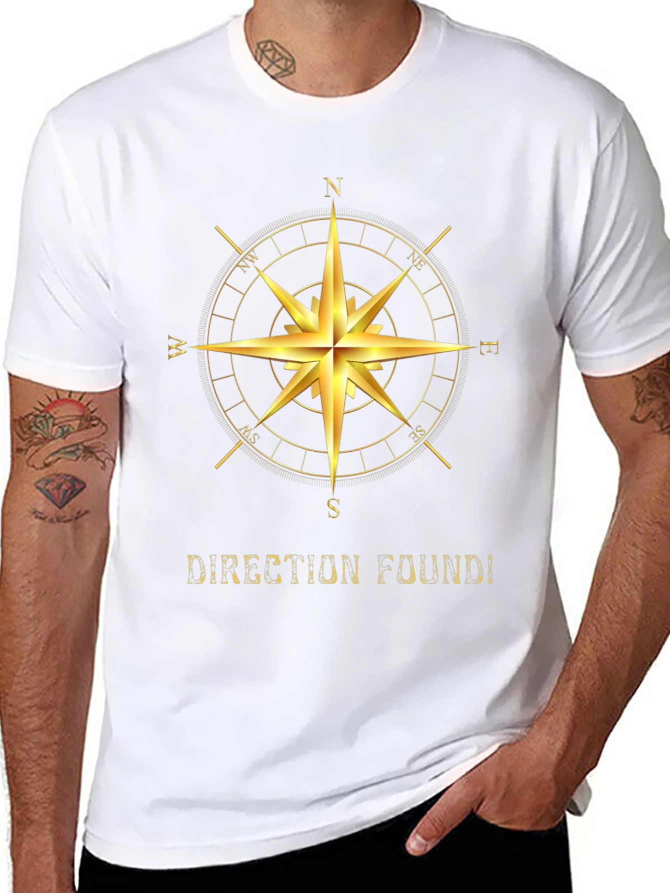 Direction Found Compass Graphic Tee