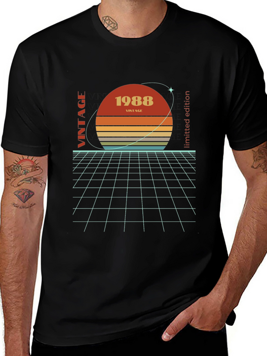 Vintage 1988 Graphic Tee - Retro Birthday Limited Edition