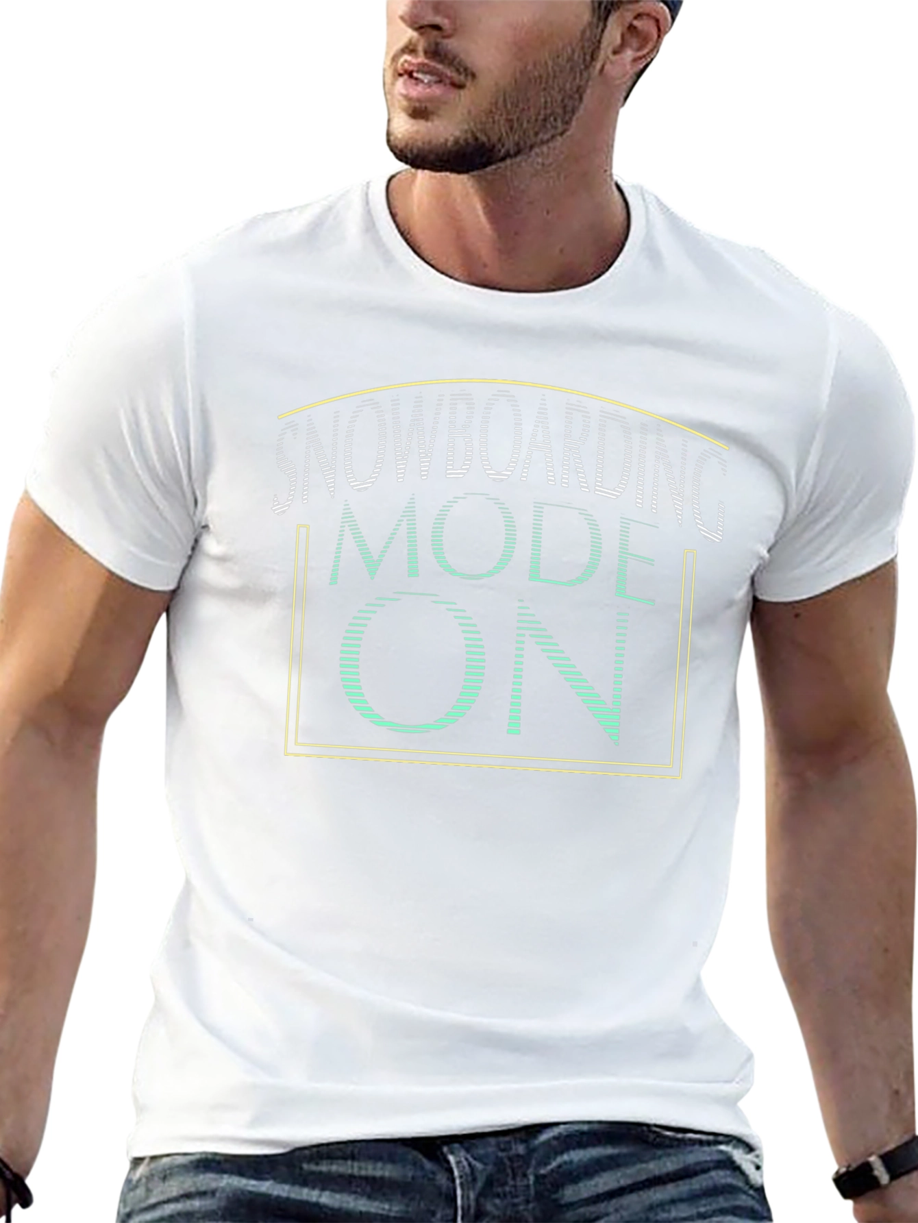 Snowboarding Mode On Graphic T-Shirt