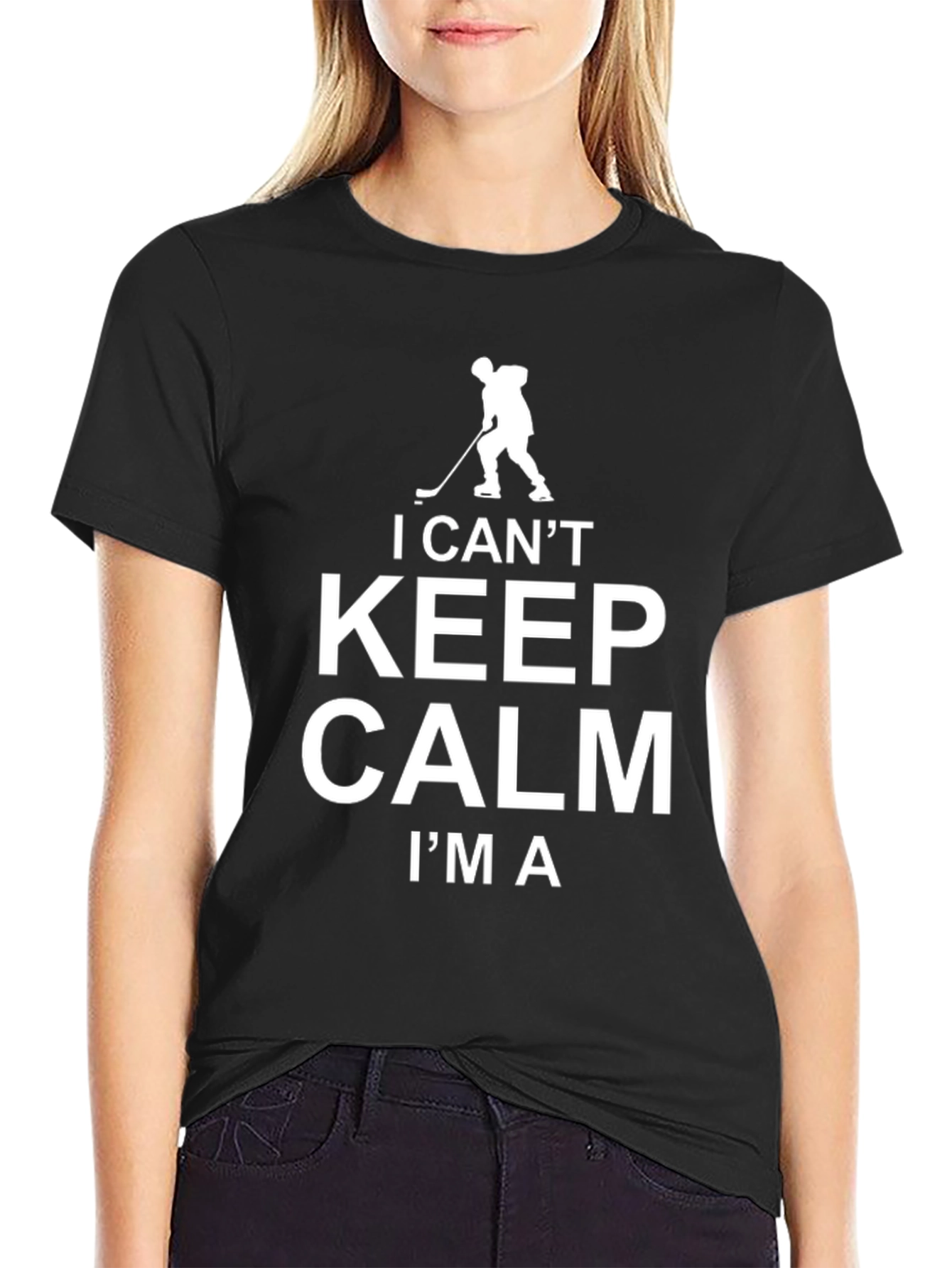I Cant Keep Calm Hockey Player T-Shirt