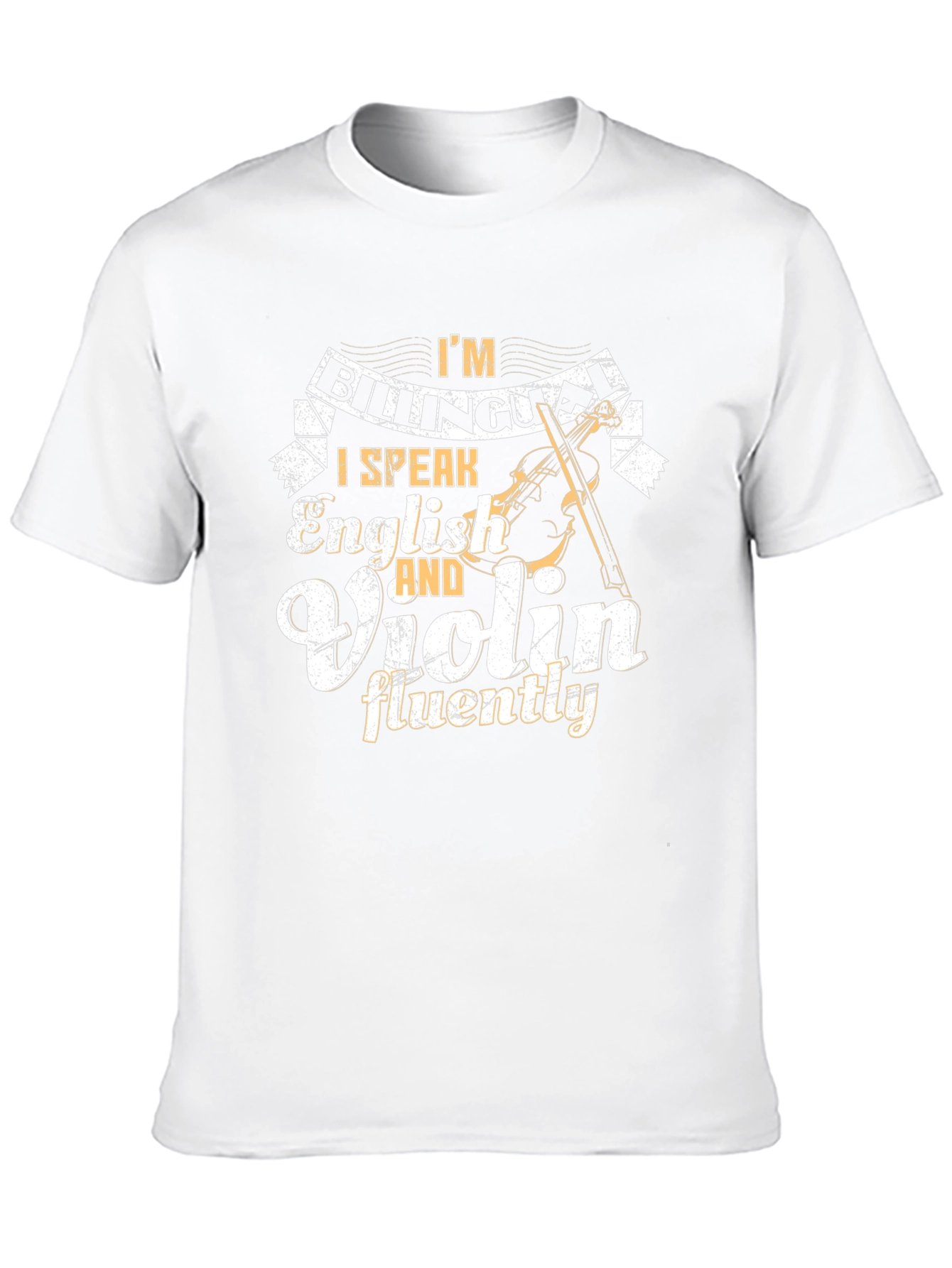 Bilingual English & Violin Black T-Shirt