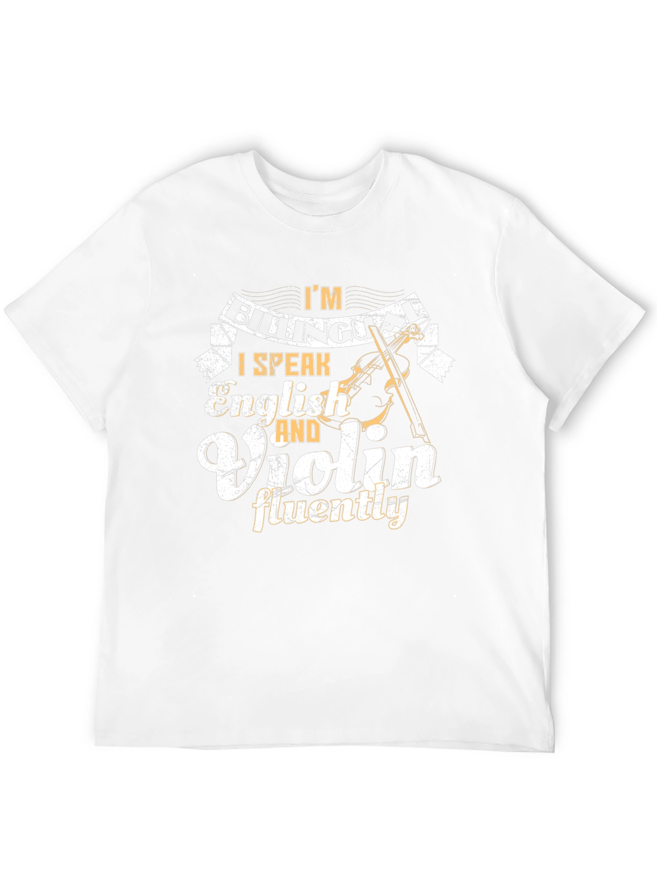 Bilingual English & Violin Black T-Shirt