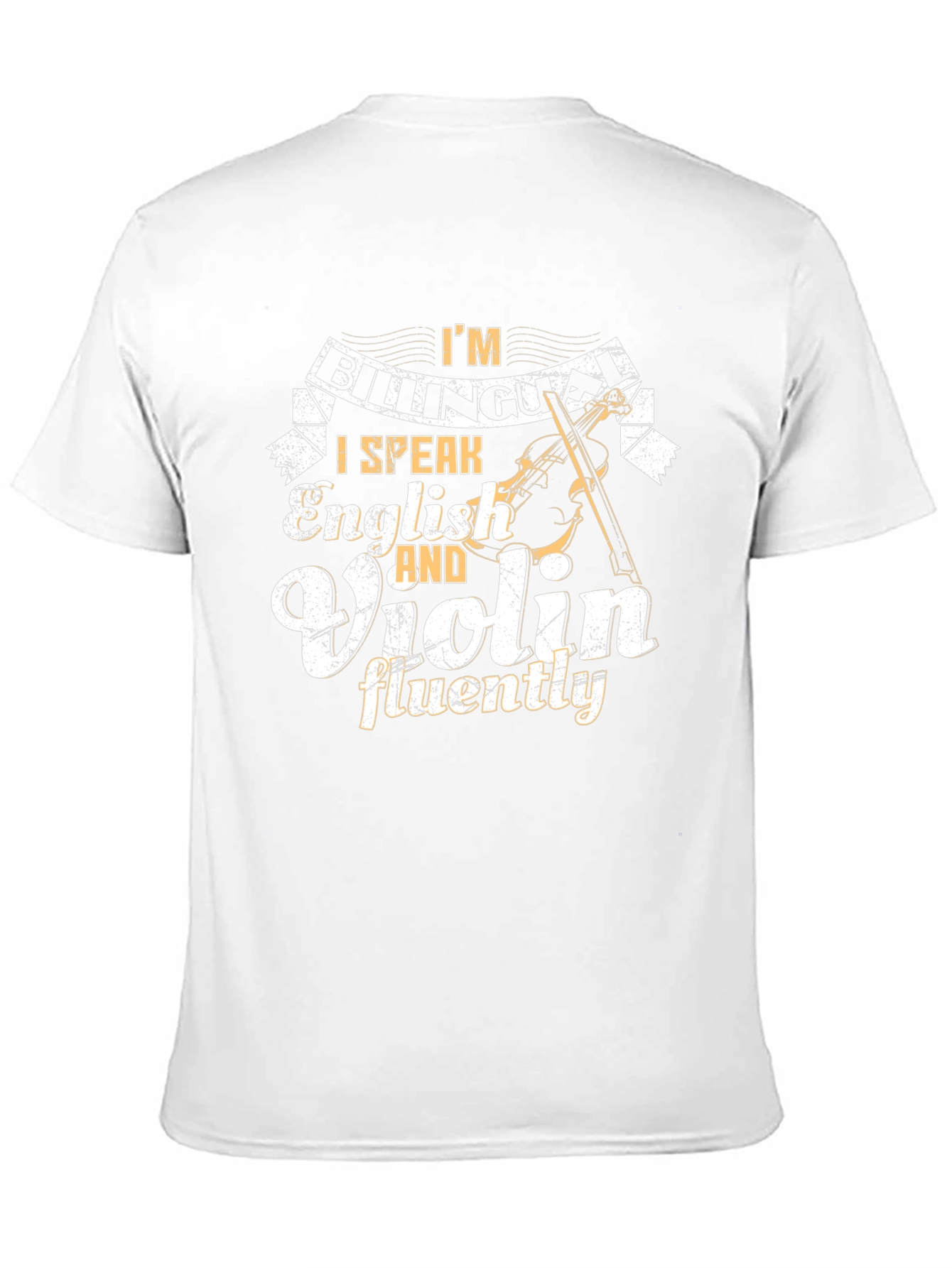 Bilingual English & Violin Black T-Shirt