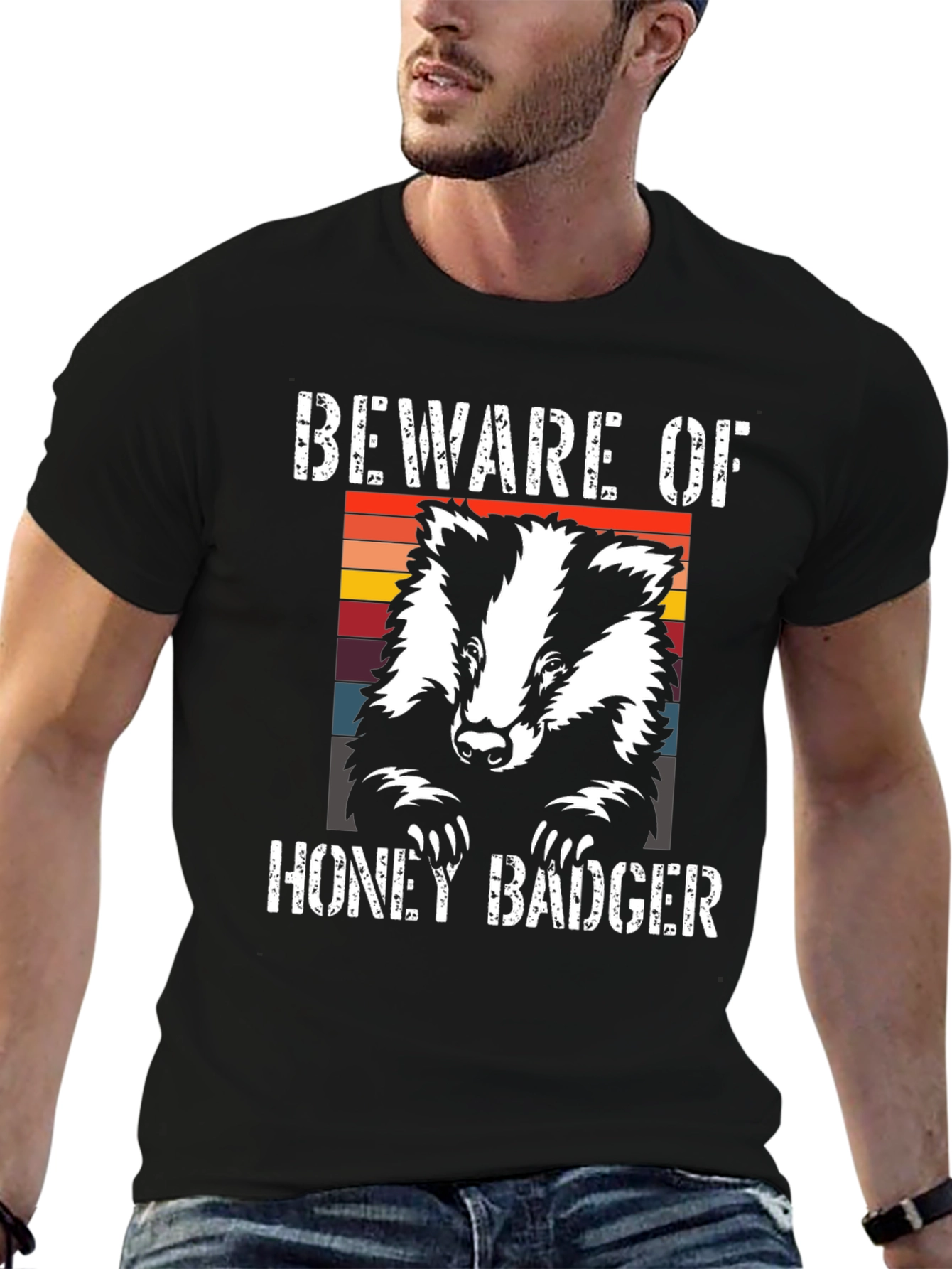 Beware Honey Badger Graphic Tee - Unisex