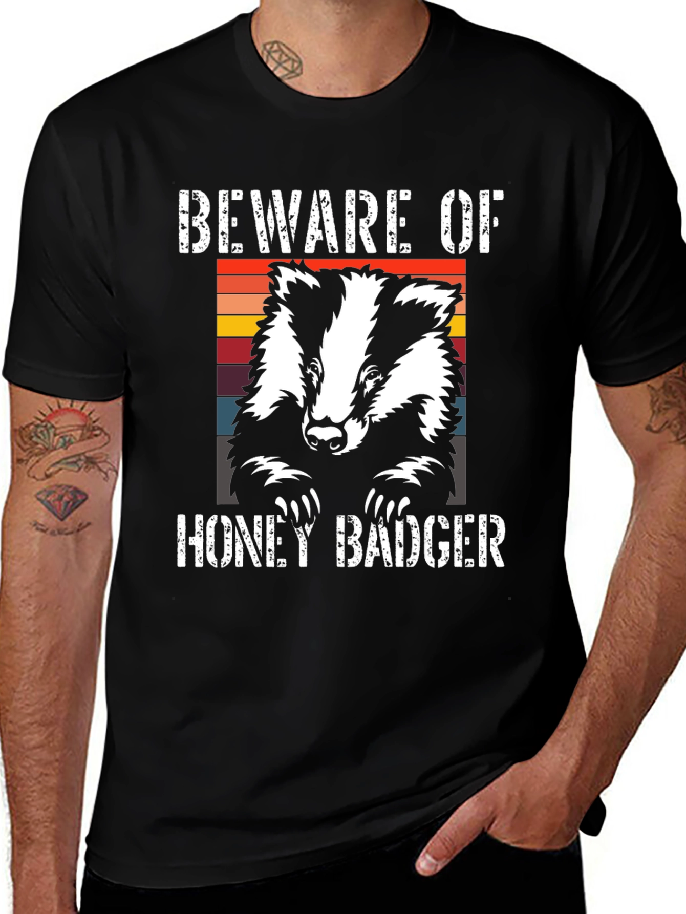 Beware Honey Badger Graphic Tee - Unisex