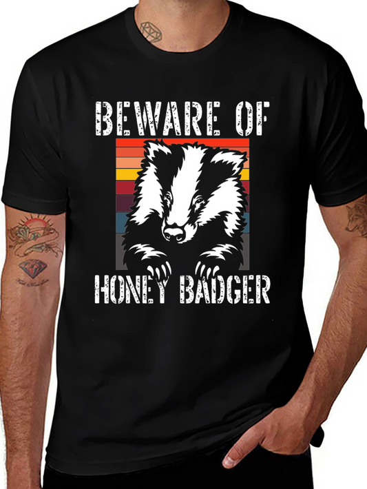 Beware Honey Badger Graphic Tee - Unisex