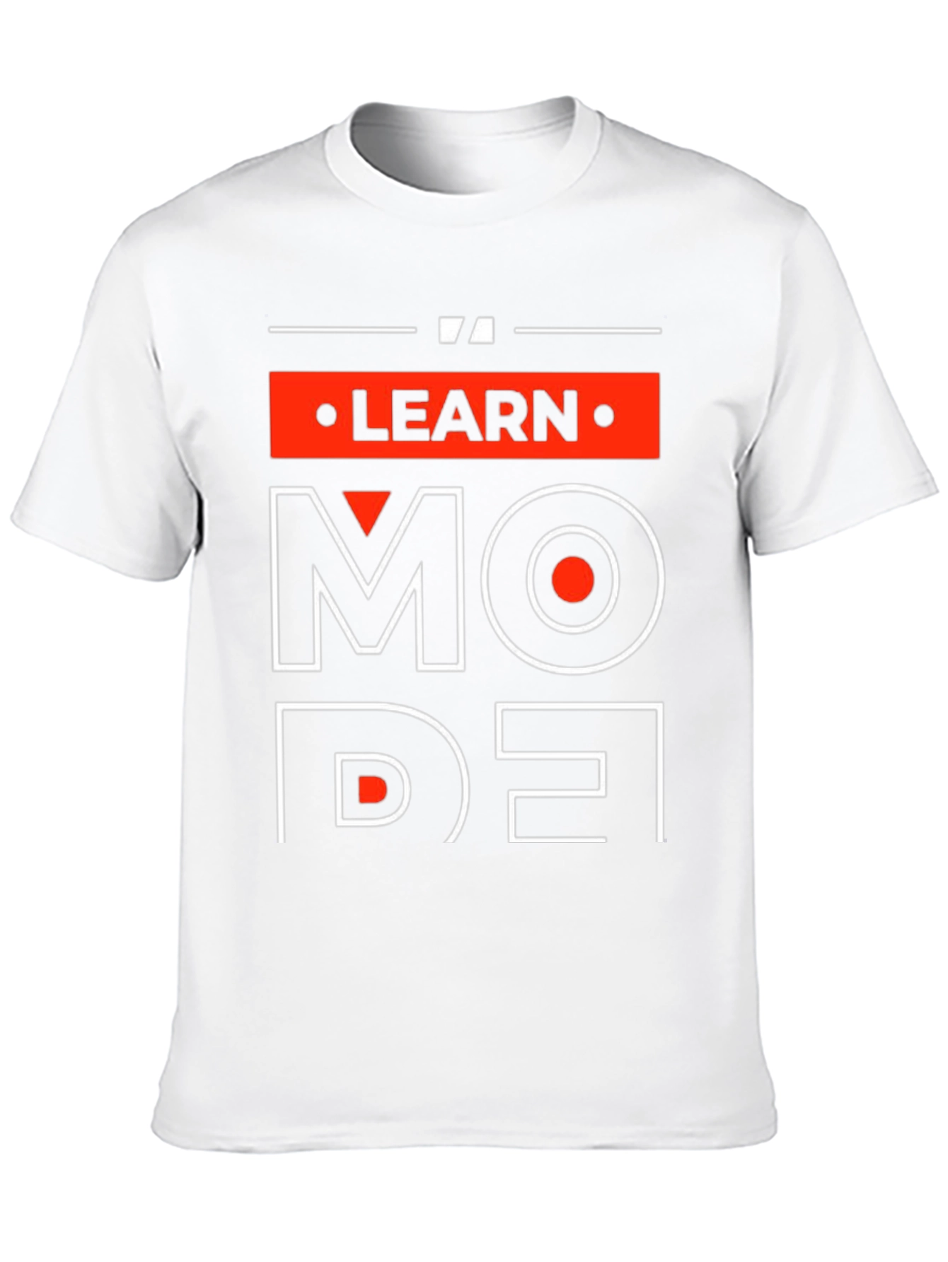 Learn Mode T-Shirt - Graphic Print Cotton Tee