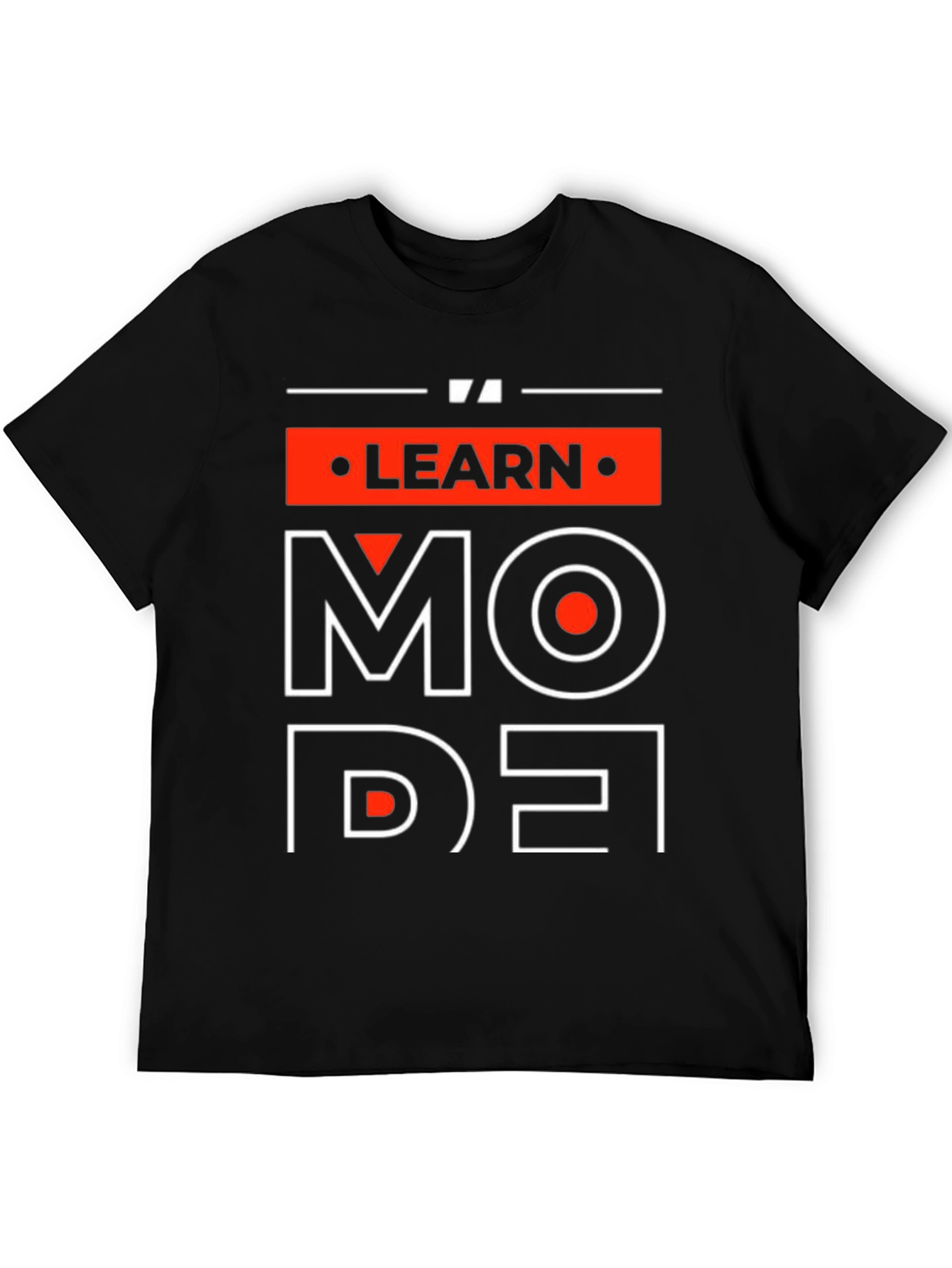 Learn Mode T-Shirt - Graphic Print Cotton Tee