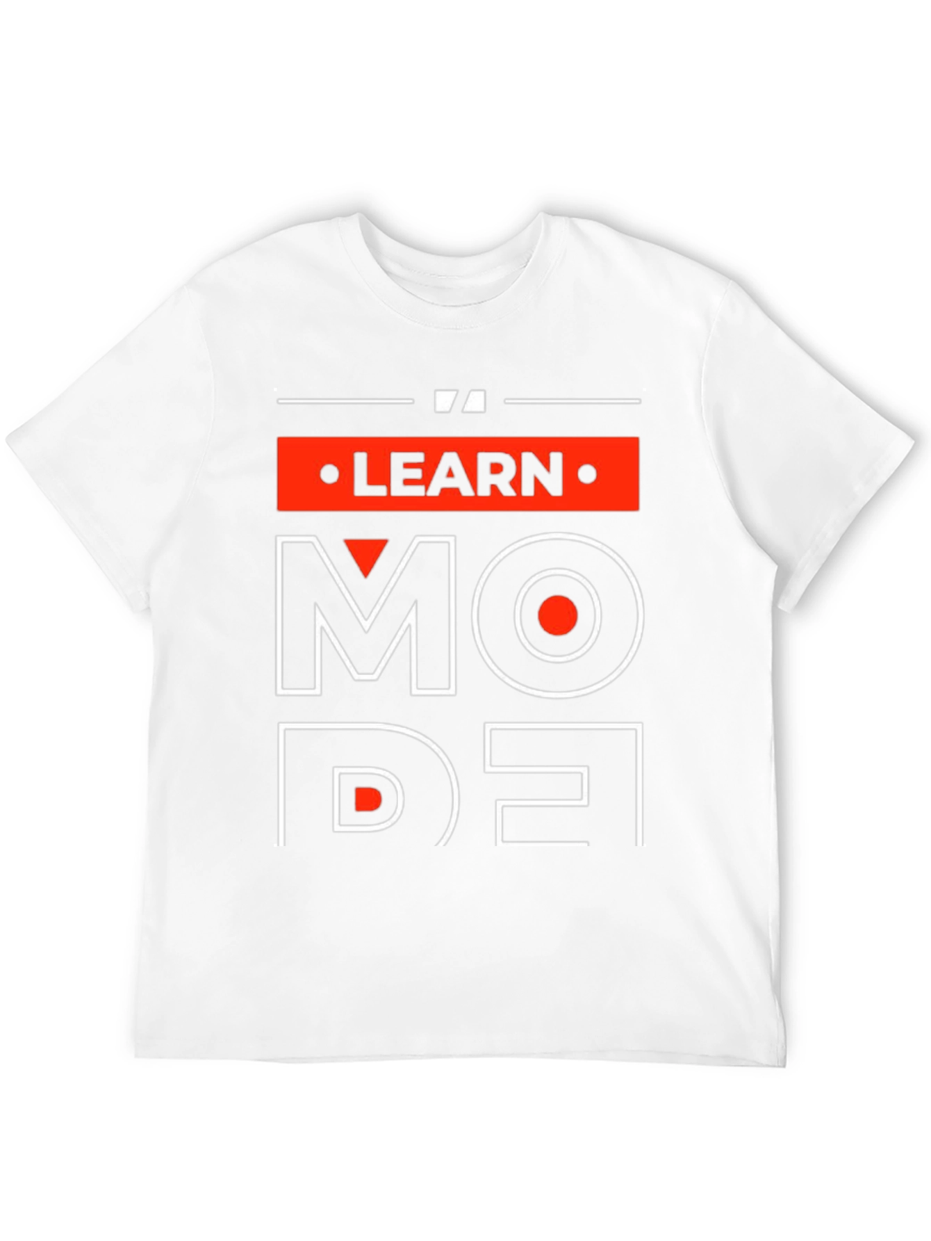Learn Mode T-Shirt - Graphic Print Cotton Tee