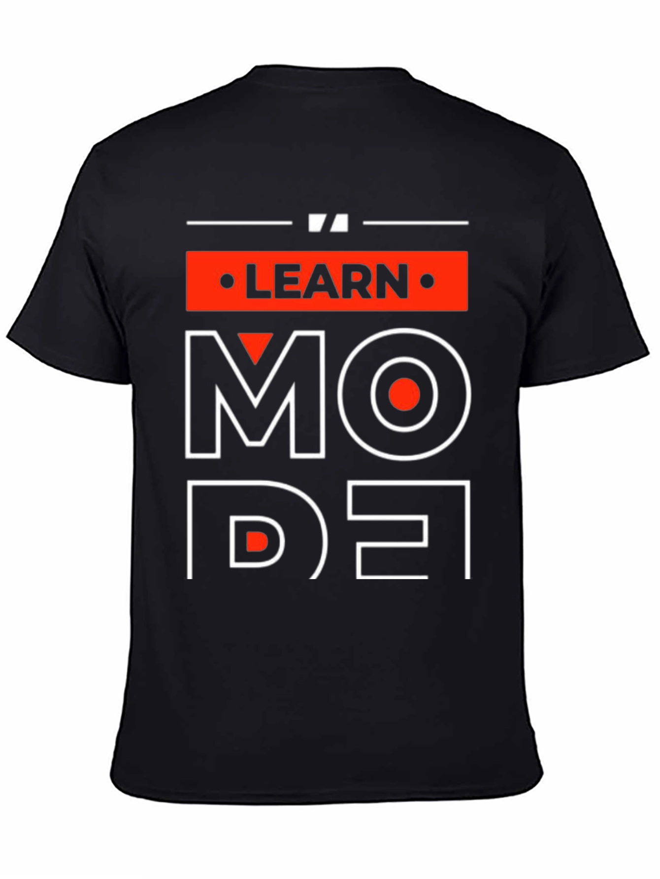 Learn Mode T-Shirt - Graphic Print Cotton Tee