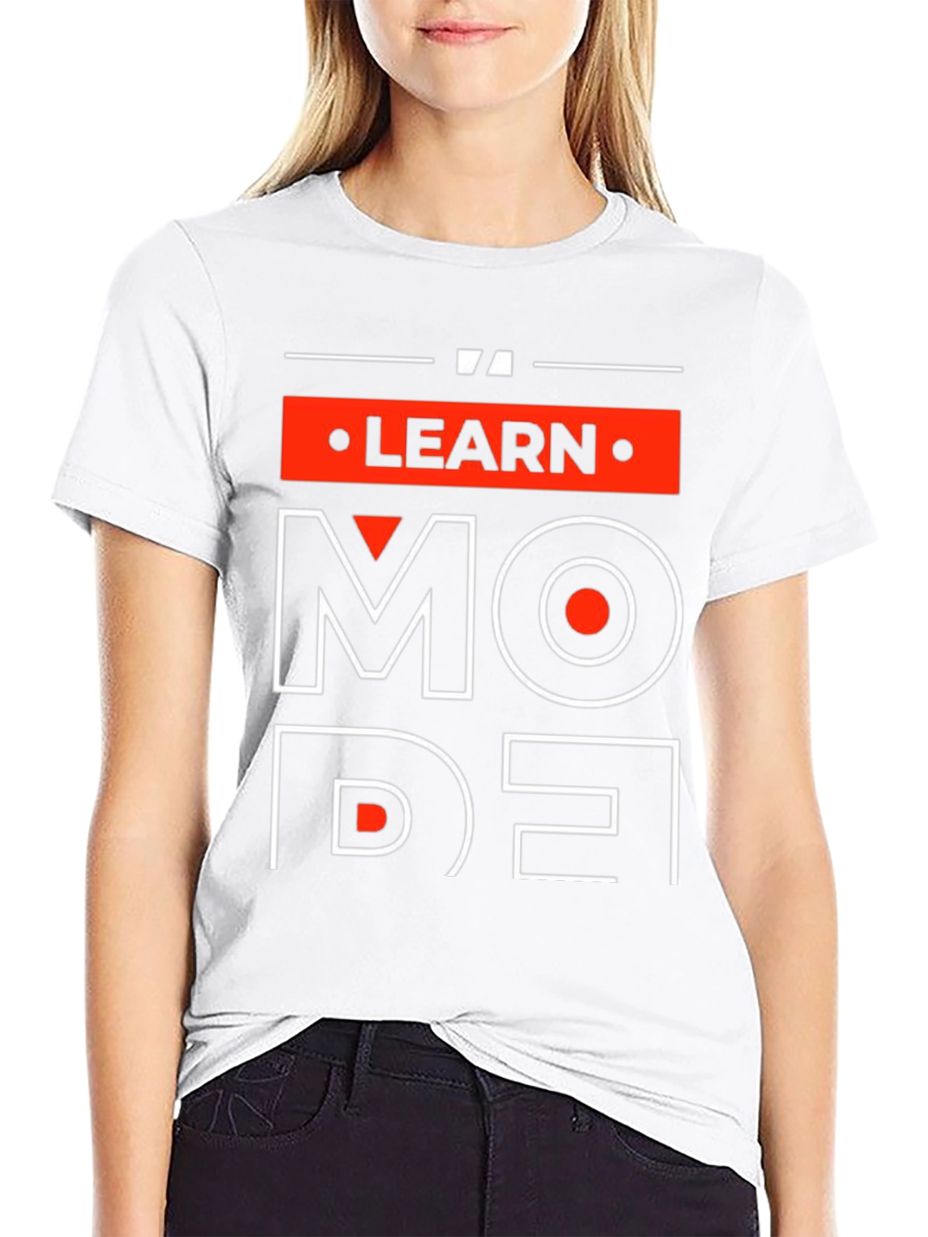 Learn Mode T-Shirt - Graphic Print Cotton Tee