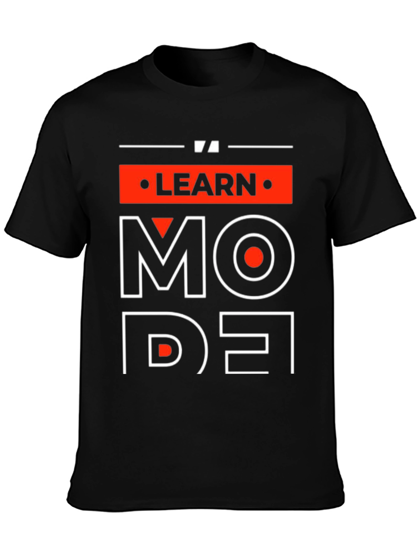 Learn Mode T-Shirt - Graphic Print Cotton Tee