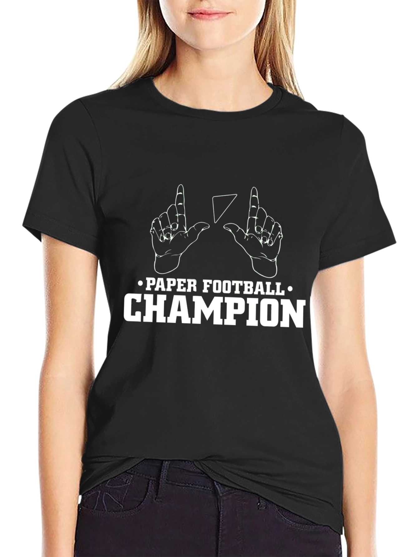 Paper Football Champion Graphic T-Shirt