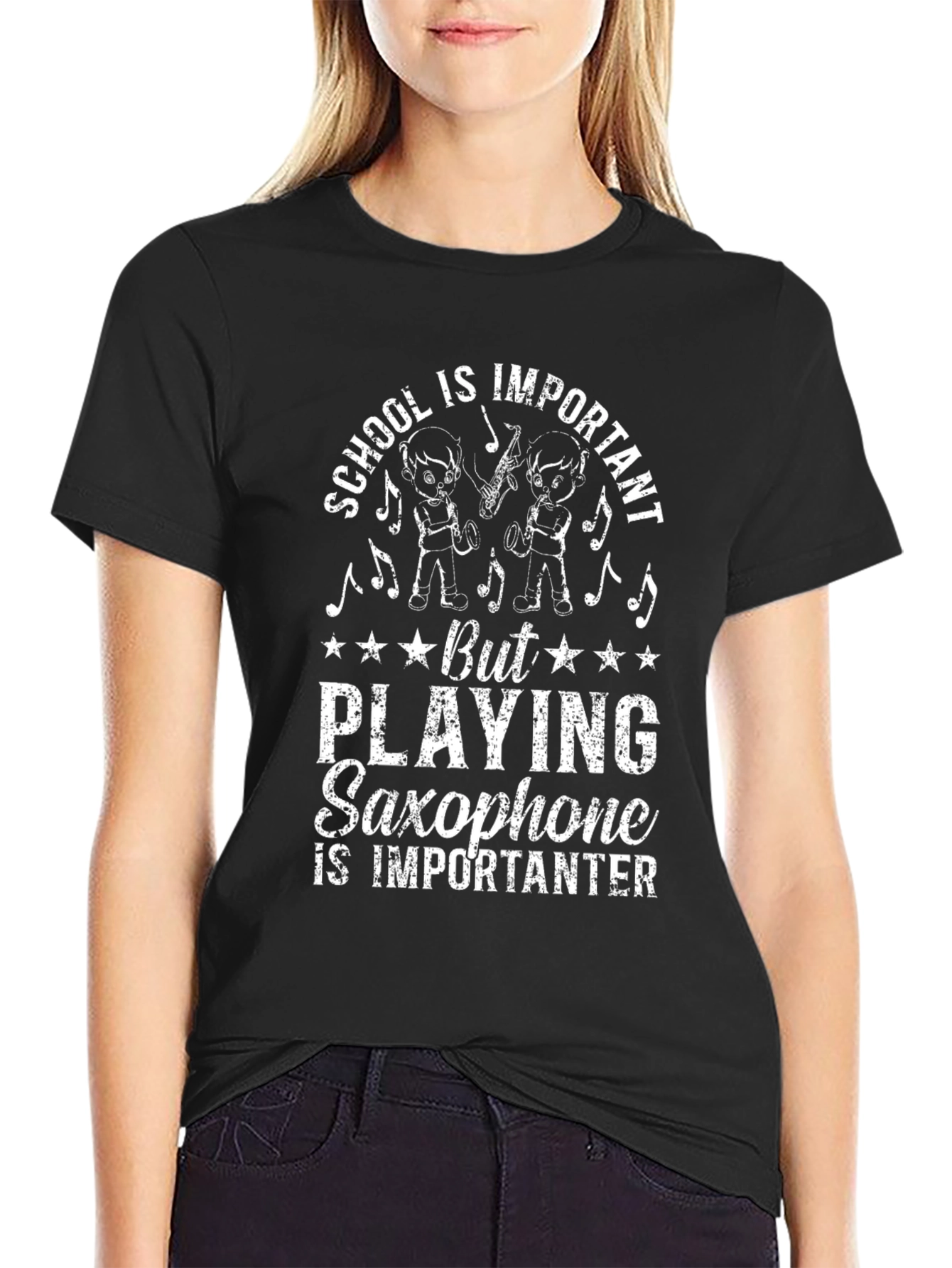 Saxophone Player Graphic Tee