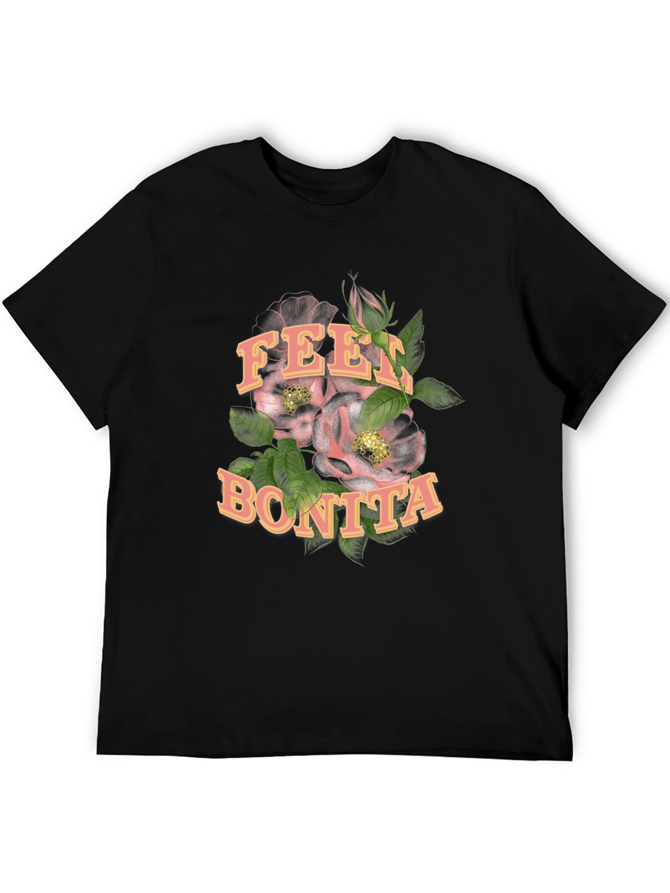 Feel Bonita Black Graphic T-Shirt