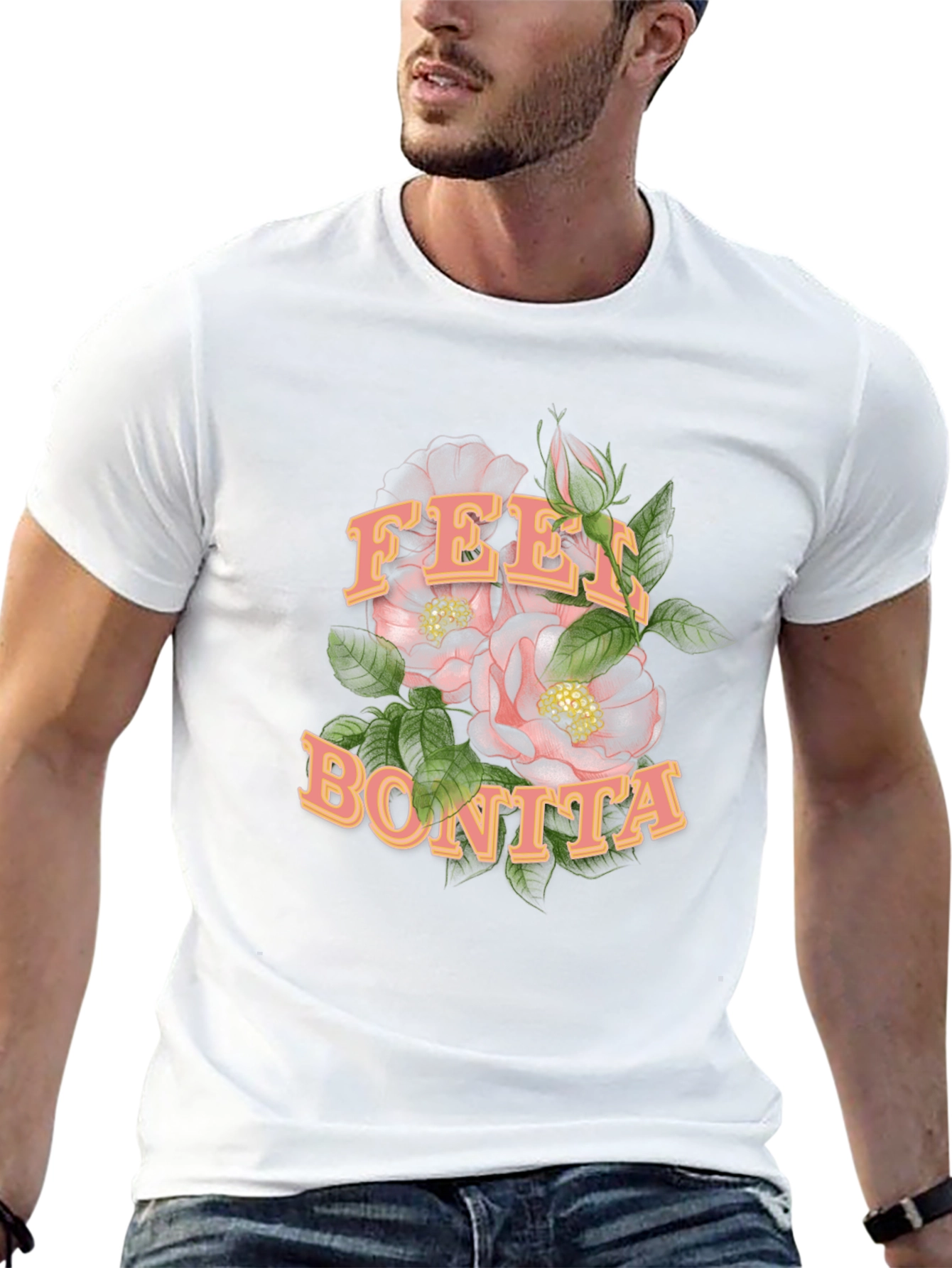 Feel Bonita Black Graphic T-Shirt