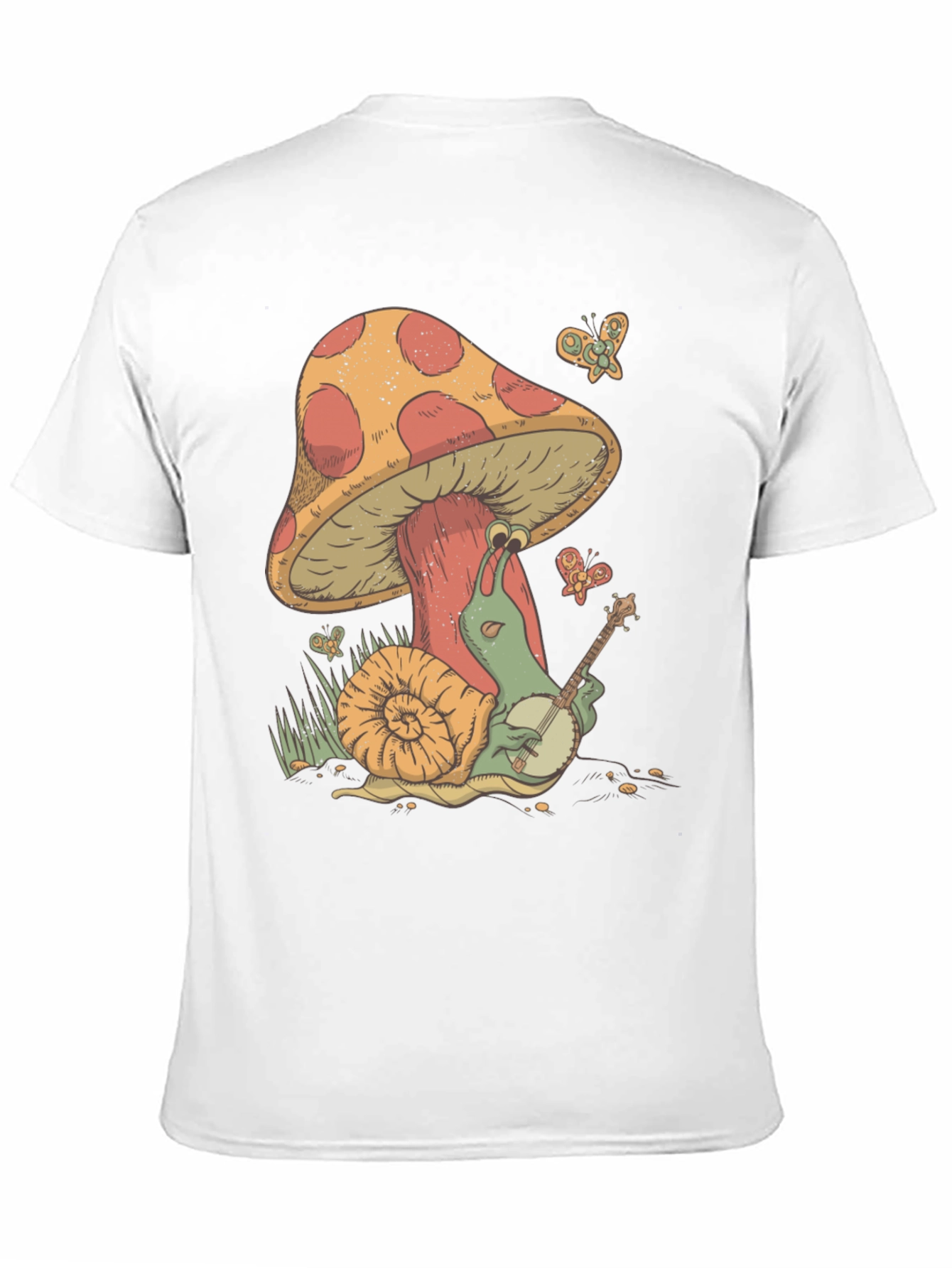 Mushroom Snail Banjo T-Shirt