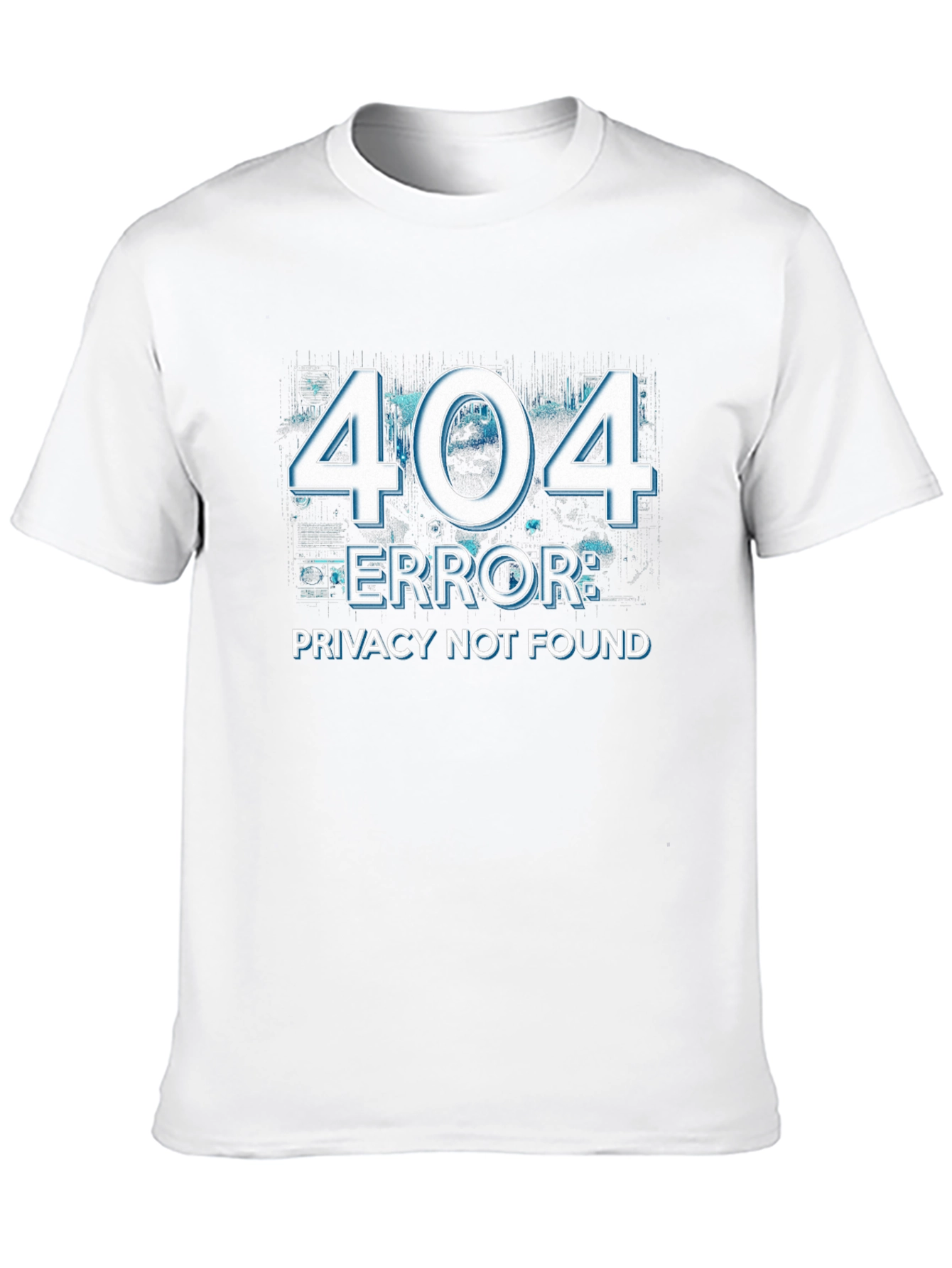 404 Error Privacy Not Found Black T-Shirt