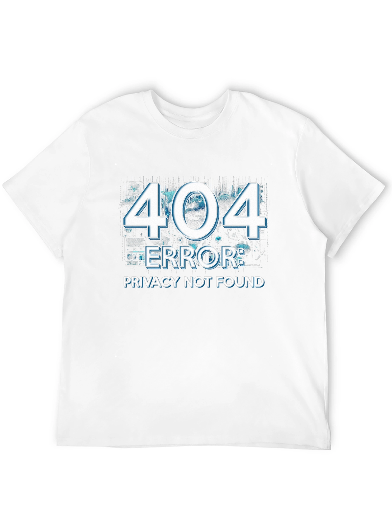 404 Error Privacy Not Found Black T-Shirt
