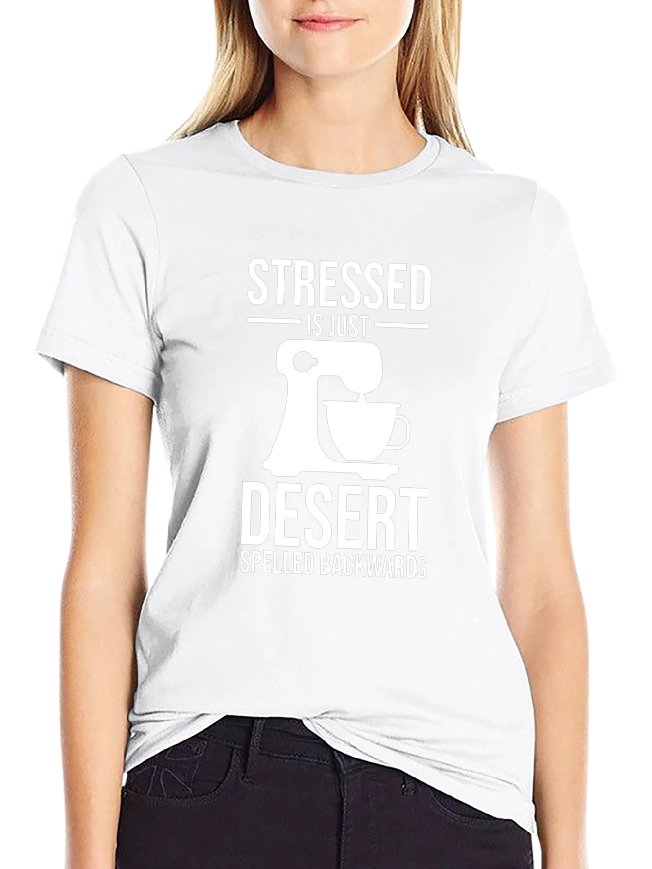 Stressed is Dessert Backwards Graphic Tee