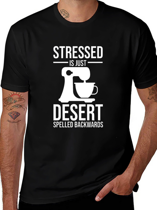 Stressed is Dessert Backwards Graphic Tee