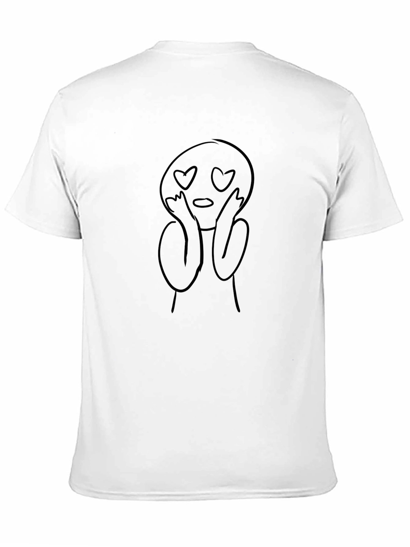 Love Eyes Graphic Tee - Casual Black T-Shirt