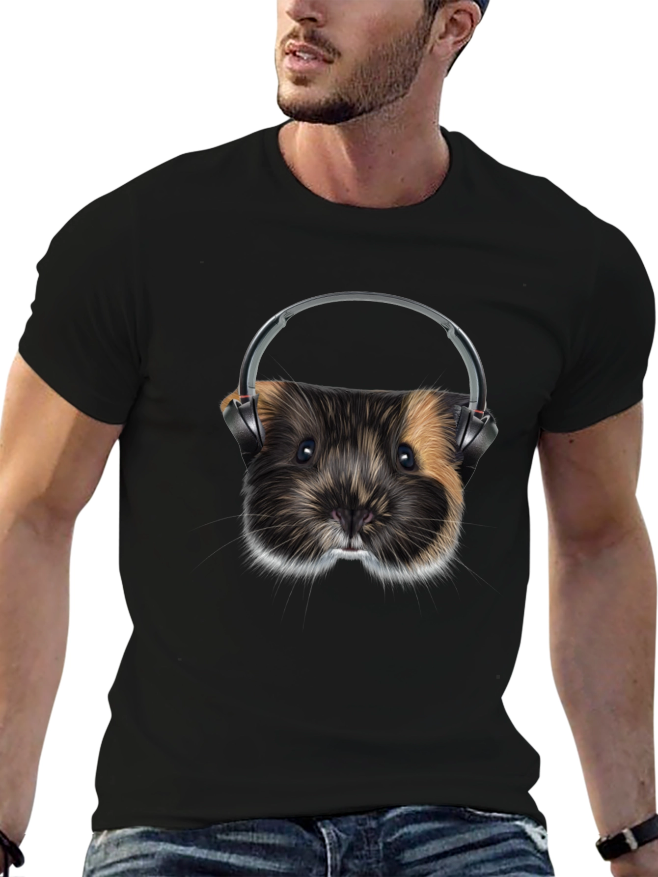 Guinea Pig DJ Graphic T-Shirt