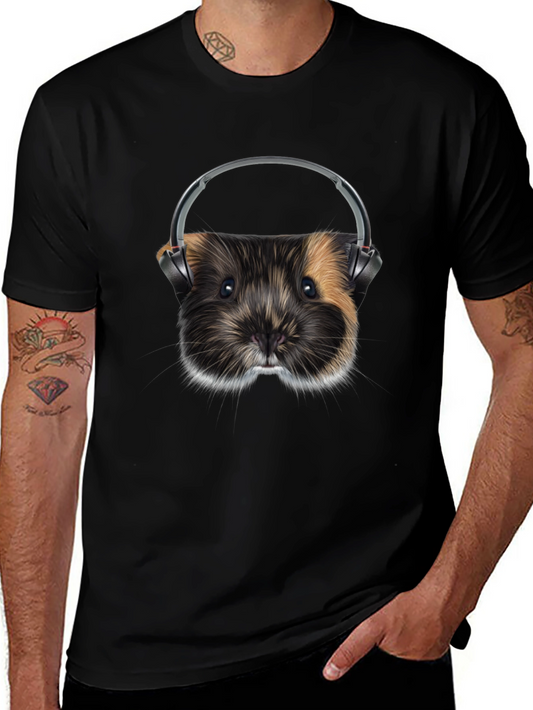 Guinea Pig DJ Graphic T-Shirt