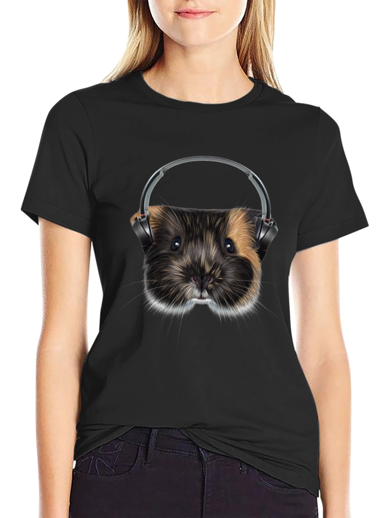 Guinea Pig DJ Graphic T-Shirt